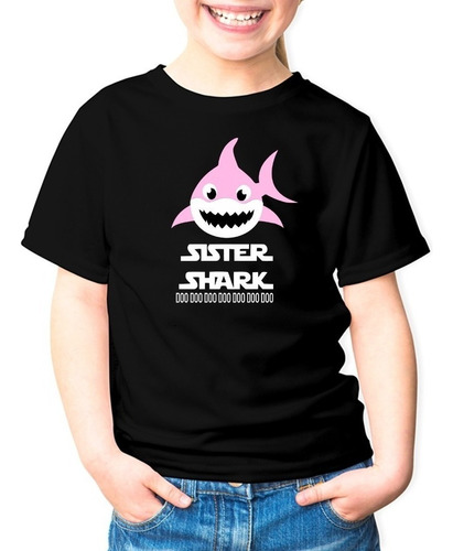 Polera Estampada Baby Shark Y Sus Amigos Sister Shark 