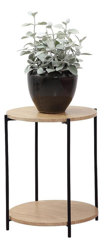 Mesa Lateral De Madera 40x50cm Negro
