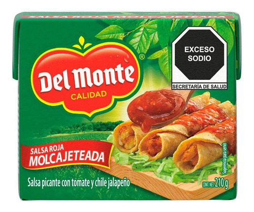 Salsa Roja Del Monte Molcajeteada 210g