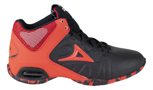 Tenis Sneaker Basquetbol Hombre Pirma 0795 Rojo Negro