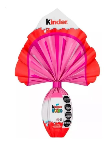 Imagen 2 de 7 de Caja Huevo Kinder Gran Sorpresa Rosa 150 Gr X 6 U - Lollipop