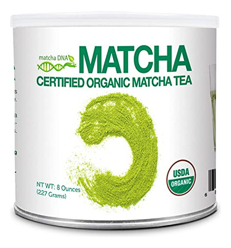 Polvo De Te Verde Matcha Organico Certificado Lata De 227 Gr