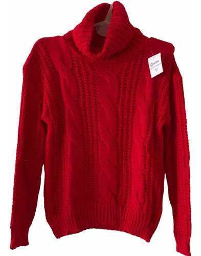 Poleron Sweater Tejido Mujer Rebajado X Único Color En Stock