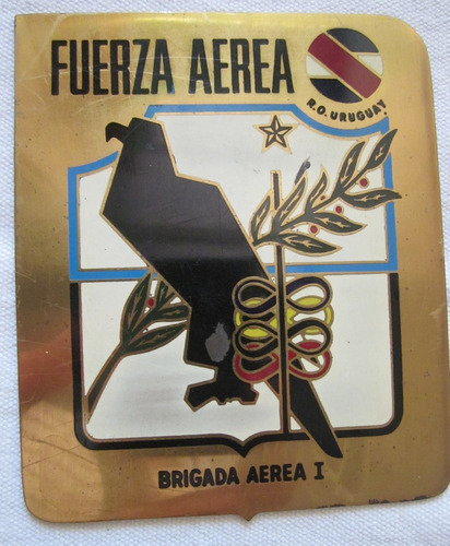 Chapa Fuerza Aerea Uruguay Brig 1