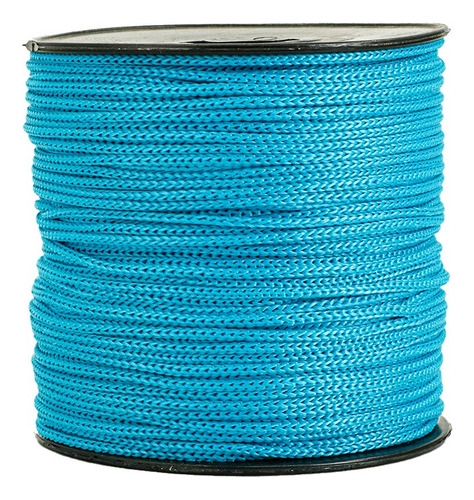 Cordón Cola De Rata Gruesa De Polipropileno 3mm A172 X100m Turquesa