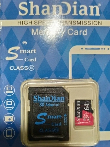 Cartão De Memória Micro Sd,64 Gb,shandian,classe 10,original | MercadoLivre