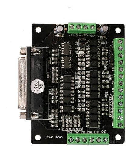 Tarjeta Controladora Db 25 Nema Mach 3 Cnc 5 Ejes Paralelo