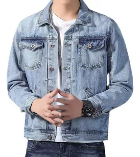 Nueva Chaqueta Vaquera Informal Suelta Para Hombre