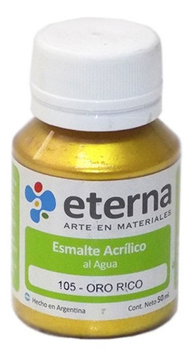 Esmalte Acrilico Al Agua 37ml Oro Rico