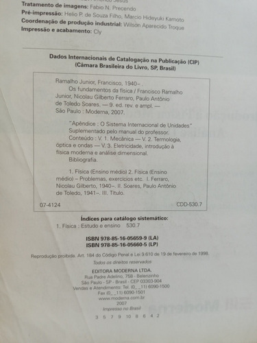 Os Fundamentos Da Física 1, 2 E 3