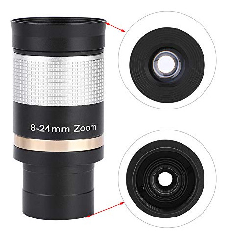 1.25in 8-24mm Zoom Ocular Lente Óptica Multicapa Para Telesc