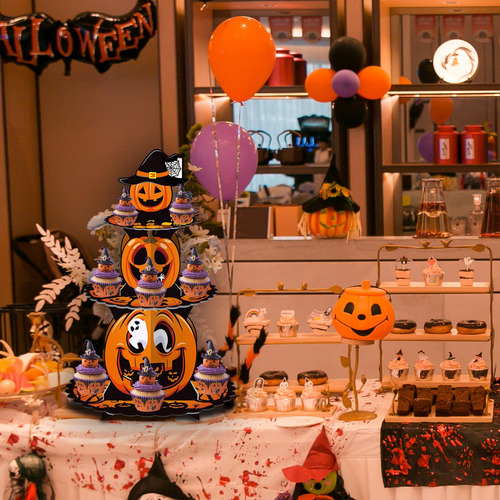 Soporte De Cupcakes De Halloween Soporte De Exhibición De