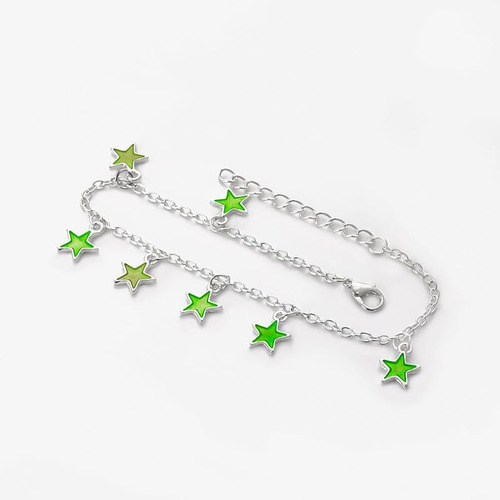 Tobillera Cliory Con Estrella Luminosa, Tobillera Con Borla,