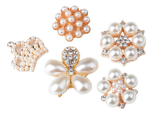 Imagen 1 de 6 de 5 Pedazos De Rhinestone Botones Adorno Accesorio De