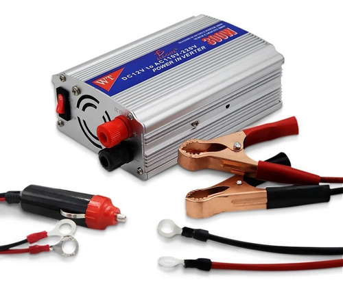 Inversor De Corriente Automotriz 300w 12v A 110v Auto Carro