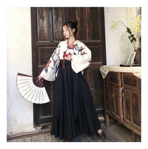 Vestido Tipo Kimono Con Estampado Floral Sakura For Mujer