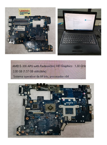 Lenovo G485  Tarjeta Ok  Amd E-300 130 Ghz