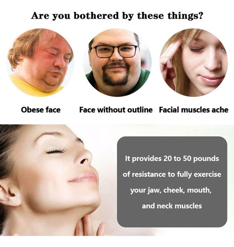 Imagen 3 de 10 de 3 Piezas Ejercicios De Mandíbula De Fitness Facial