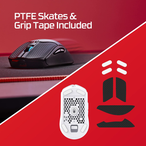 Mouse Sem Fio Para Jogos Hyperx Pulsefire Haste 2 61g Branco