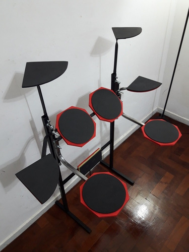 Imagen 3 de 8 de Batería Muda De Practica Silenciosa Demon 9 Pads Fabricantes