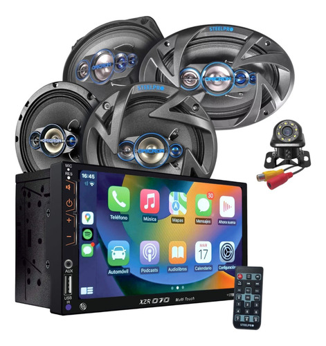 Autoestereo 7 Más 2 Bocinas 6.9 Y 2 Bocinas 6.5 Camara Rv