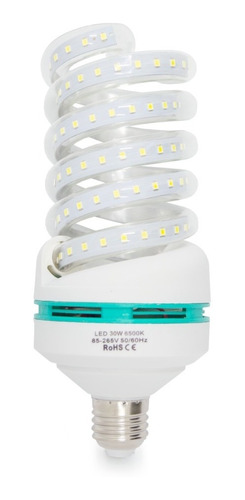 Bombillo Led Espiral 40w E27 6400k 85-265v 