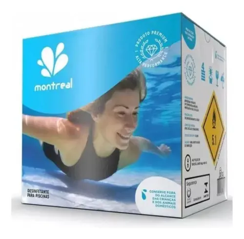 Cloro Para Piscina Light Blue 10kg Multiação 3 Em 1 Montreal