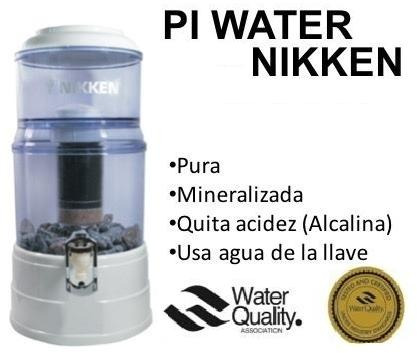 Pi Water Nikken Filtra Y Purifica = Agua Alcalina Ionizada