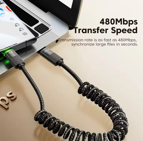 Cable De Carga Rápida Para Android Auto/car Play Uso Rudo