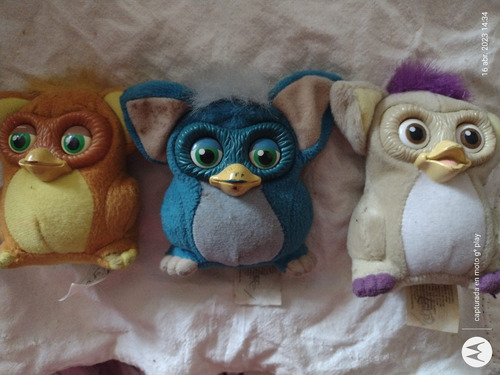 Furby Set De Tres Furbys Originales De Felpa, Buen Estado 