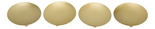 Platos De Metal Para Velas, 4 Unidades, De Color Dorado, Est