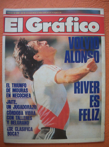 El Grafico 3363 20/3/1984 Volvio Alonso River Es Feliz