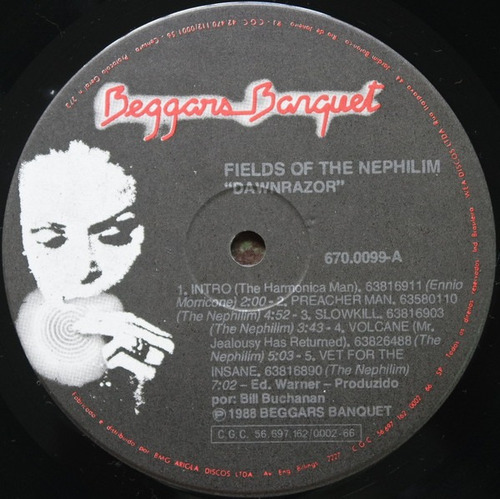 Imagem 3 de 4 de Lp Vinil (m) Fields Of The Nephilim Dawnrazor Ed. Br 1987