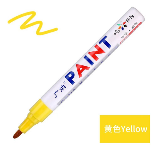 Marcador Paint Multiuso Para Cauchos, Cuero Y Piedra