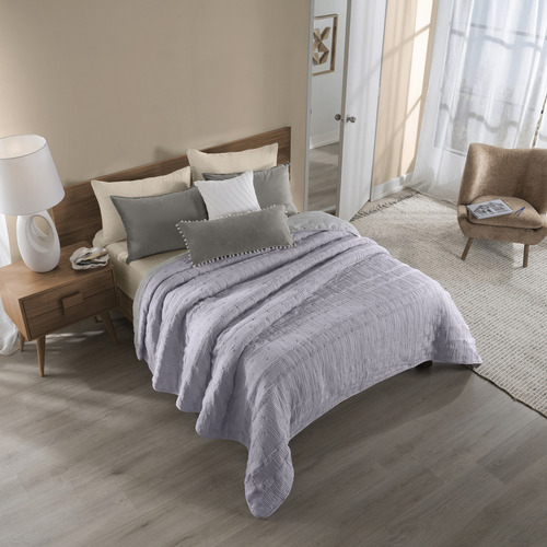 Colcha Queen Size/matrimonial Xl Verona Color Lila