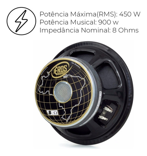 Alto Falante 12 Polegada 400w Bobina Com Fio Aprimorado Ccaw