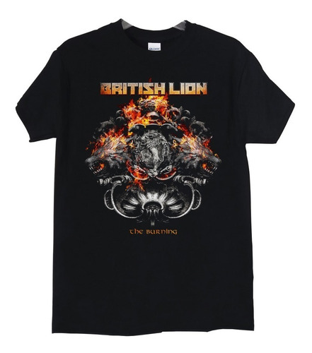 Polera British Lion The Burning Rock Abominatron