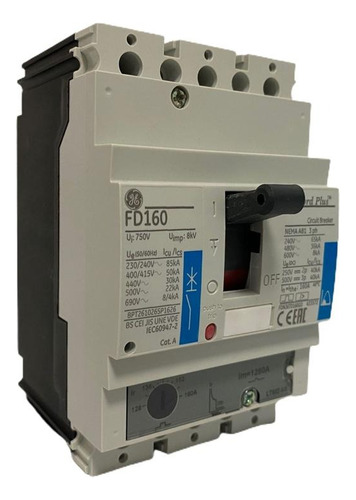 Breaker Industrial Frame Fg400 3p 250a 90ka@240v Smr2