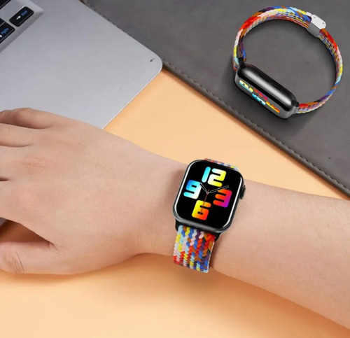 Manilla Pulsera Trenzada Para Apple Watch 42 44 45mm Ultra
