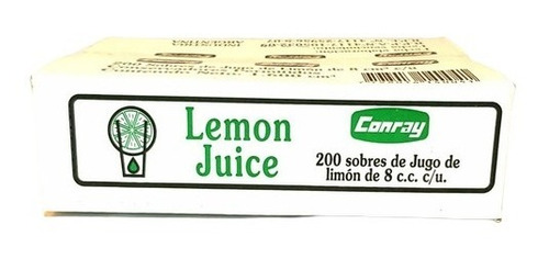 Jugo De Limon Conray Caja 200 Unid