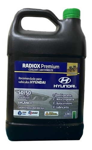 Refrigerante Hyundai 50/50 Verde Radiox