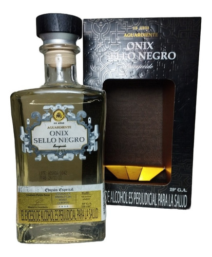 Aguardiente Onix Sello Negro Añ - mL a $180