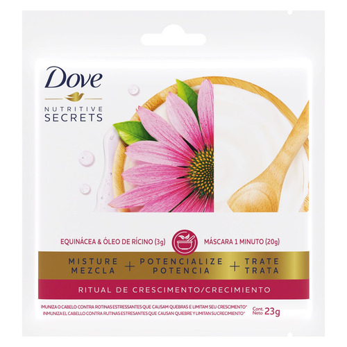  Máscara de tratamento Dove Nutritive Secrets Ritual de Crescimento 23g