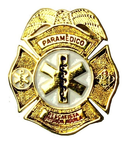 Pin Placa 3cm Paramedico Rescatista Urgencias Medicas Medico