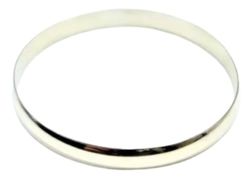 Imagen 3 de 7 de Pulsera Esclava Mediacaña Plata 925 7 Mm. Garantía El Trust