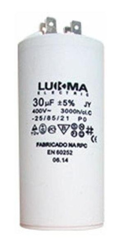 Capacitor Permanente 30 Uf 400v Lukma