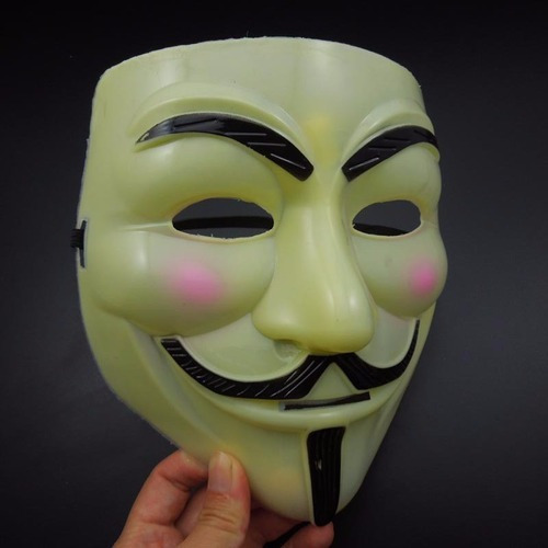 Mascara De Anonymous V De Vendetta V De Venganza Beige