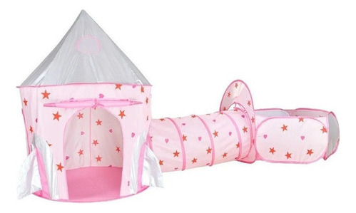 Tent Tunnel Rocket Tent Tent, Juguete Infantil 3 En 1 Para J