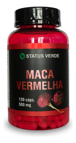 Maca Peruana Vermelha 120 Cápsulas - Status Verde