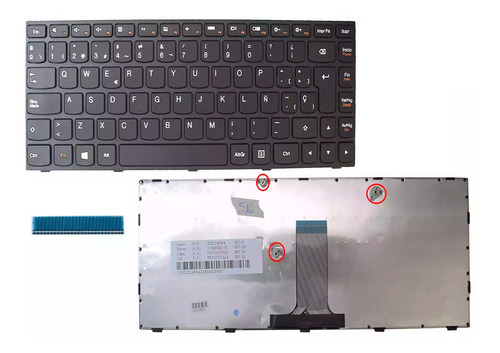 Teclado Lenovo G40 (small) Flex 14 (big) Negro Sp